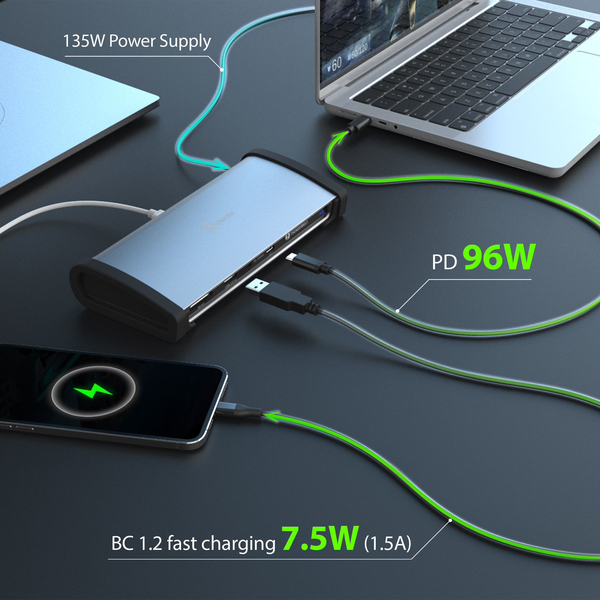 J5 Create 8K THUNDERBOLT 4 DOCKING - STATION - UK BLACK/SPACE GREY