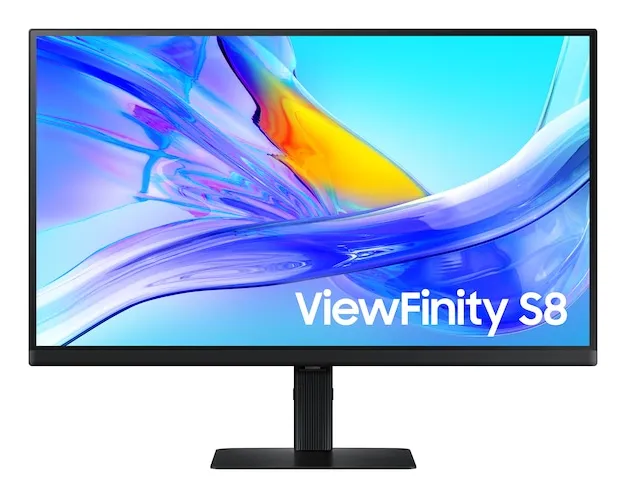 Samsung ViewFinity S8, 27", 4K, 60Hz, 5ms, USB-C, KVM Switch, IPS - sk&auml;rm