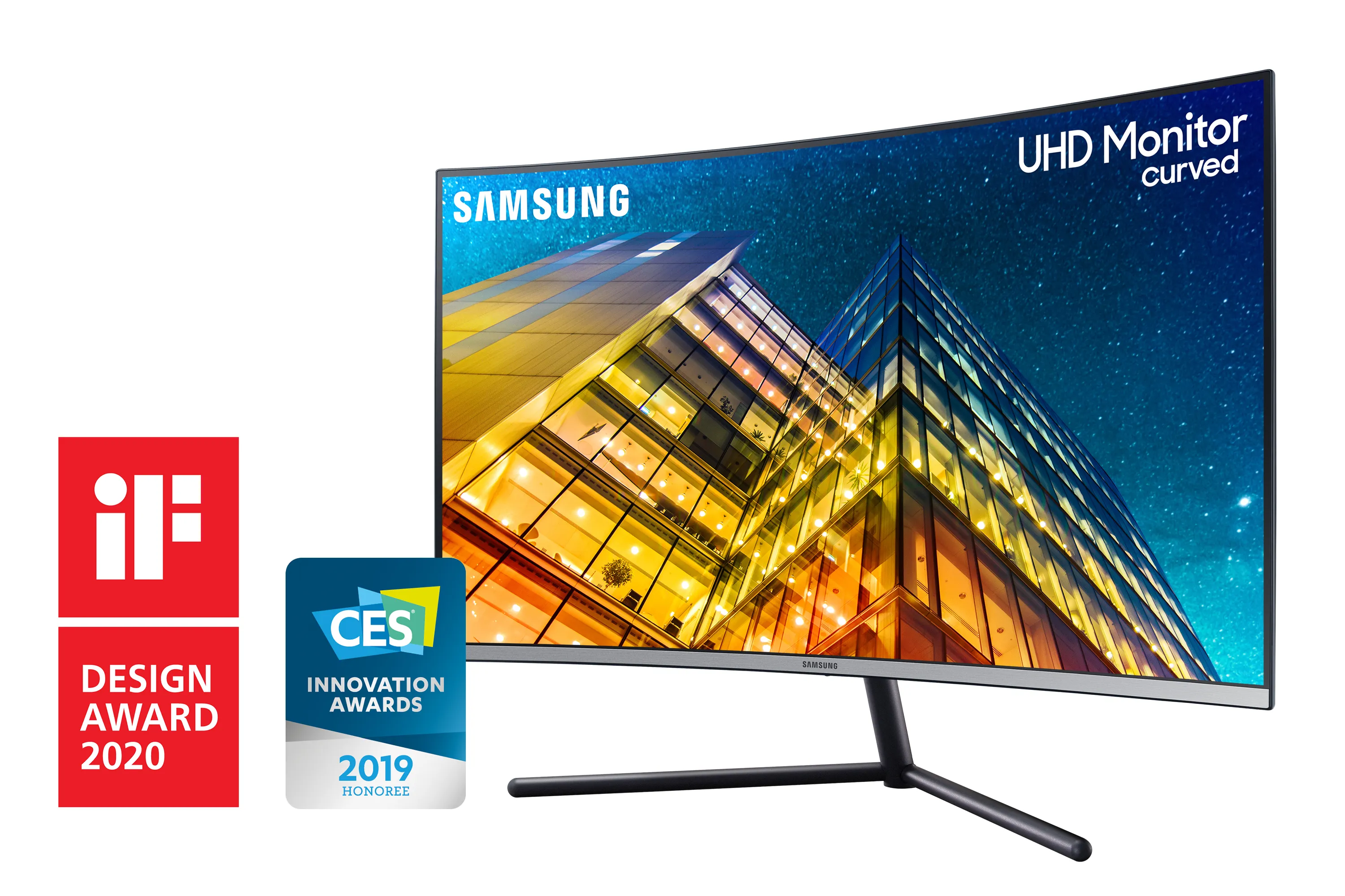 Samsung 32&quot; U32R590C 4K UHD, VA -kaareva n&auml;ytt&ouml;