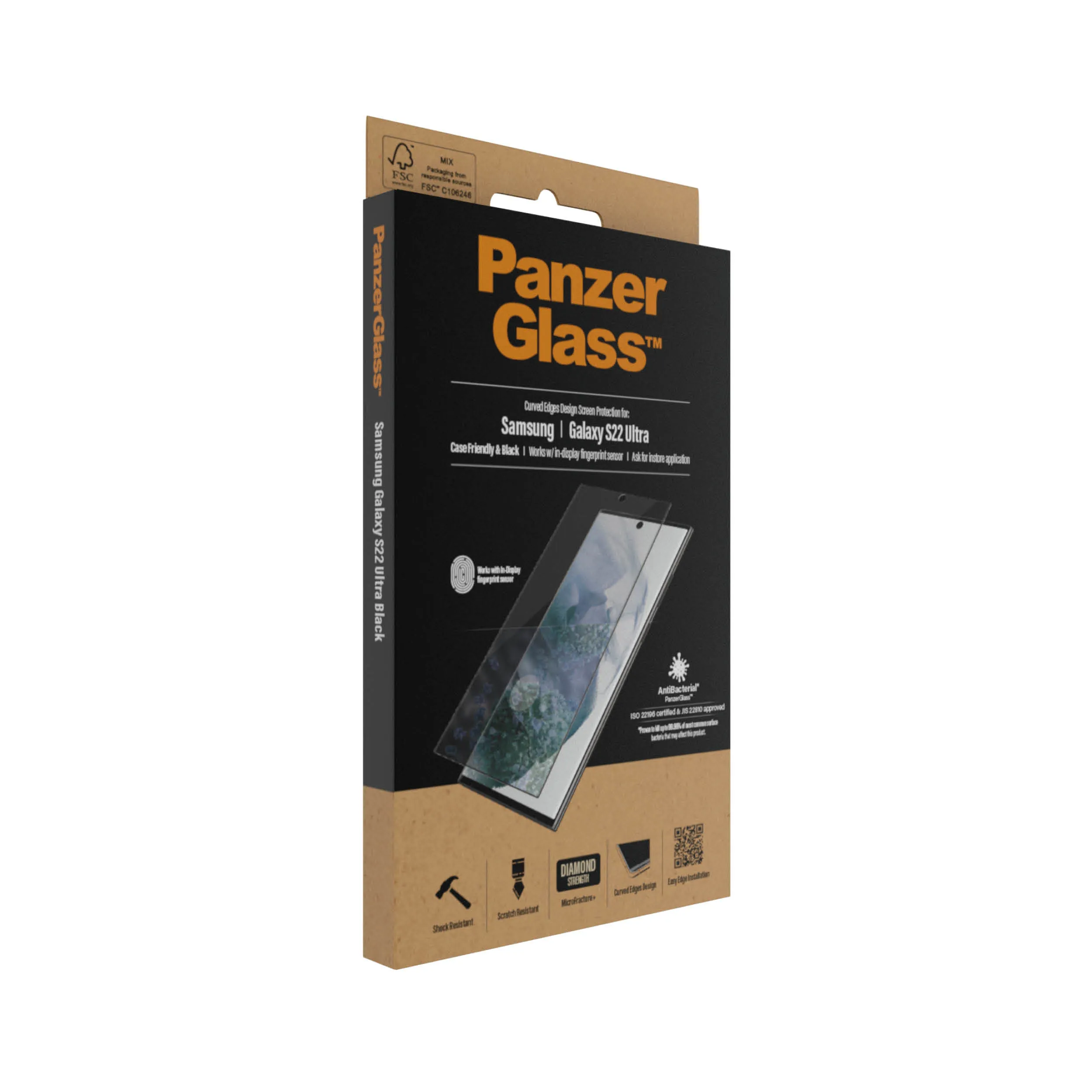 PanzerGlass Case Friendly, Galaxy S22 Ultra -panssarilasi
