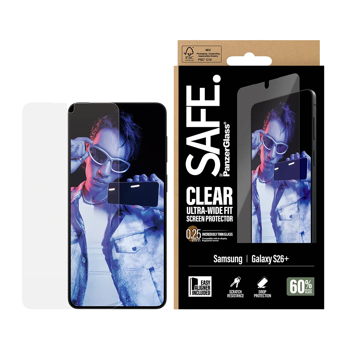 PanzerGlass SAFE Ultra-Wide Fit Alignerkit Galaxy S26 Plus - sk&auml;rmskydd