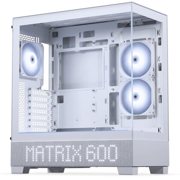 Phanteks XT View Matrix Midi-Tower Case with window and RGB lighting, Grey White