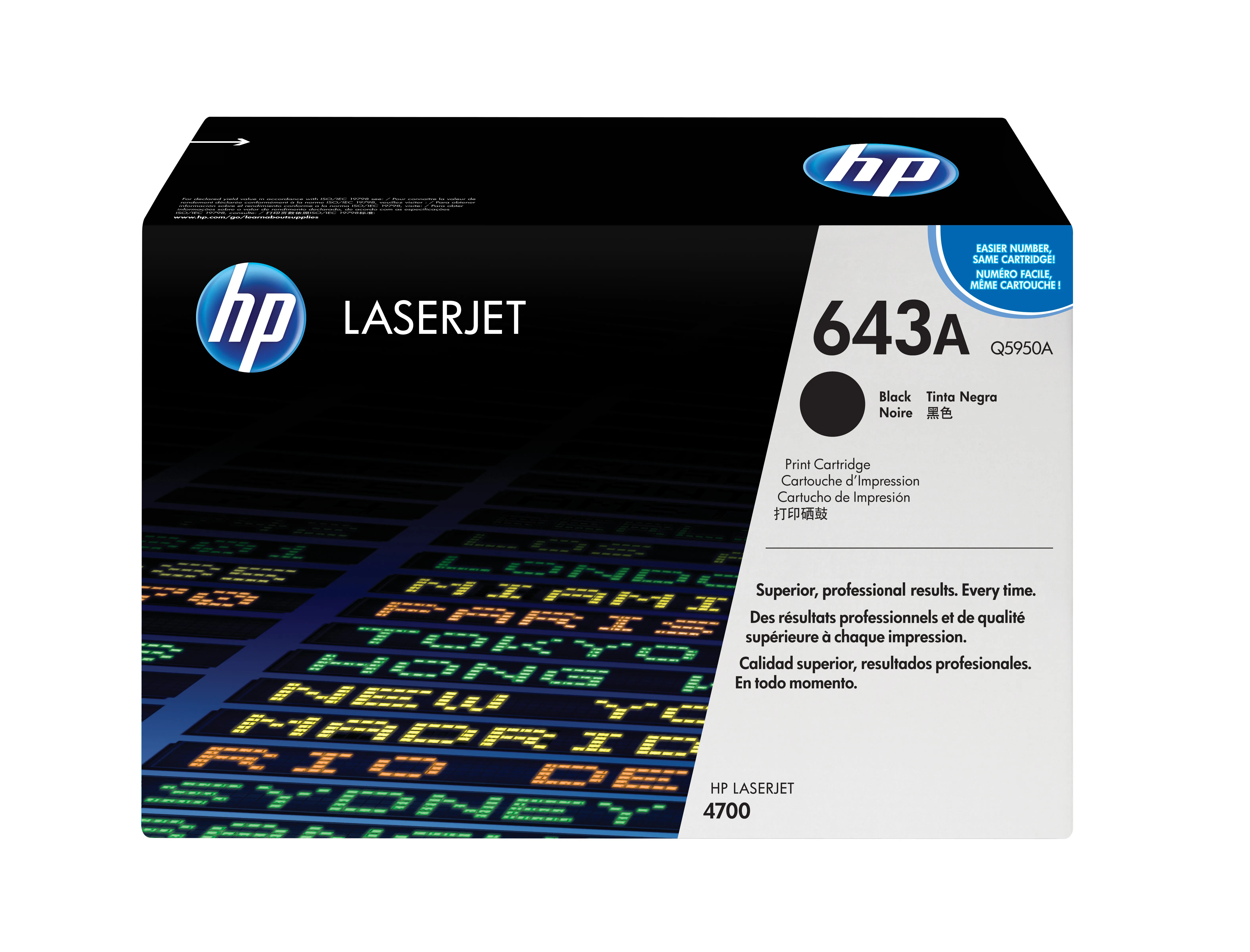 HP Q5950A lasertoner, svart