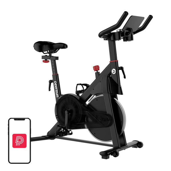DEERRUN S500 Pro Indoor Smart Exercise Bike, Black