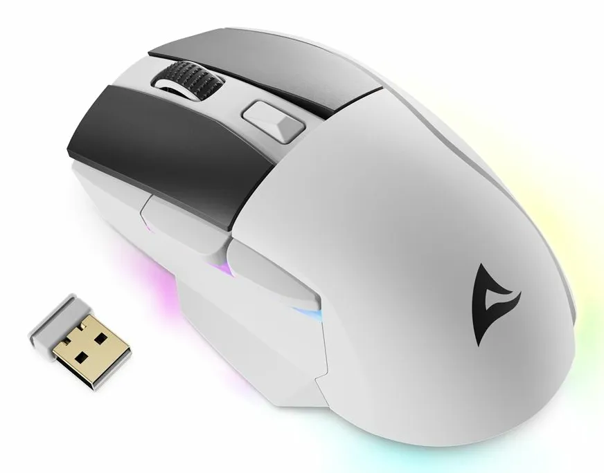 Sharkoon SKILLER SGM50W Wireless Gaming Mouse, White