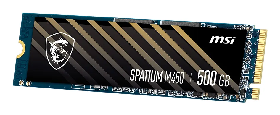 MSI SPATIUM M450 PCIe 4.0 NVMe M.2 500GB 500 GB, PCIe 4.0, M.2 - SSD