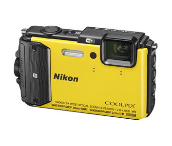 NIKON COOLPIX AW130 KELTAINEN