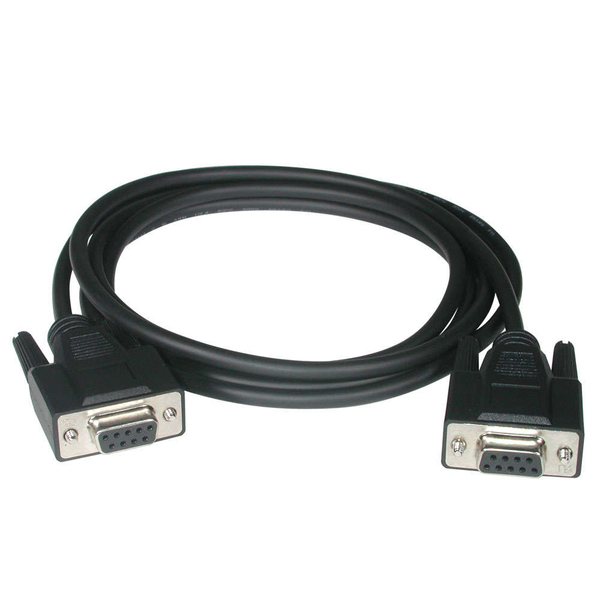 Cbl/1M DB9 F/F NULL ModeM Black