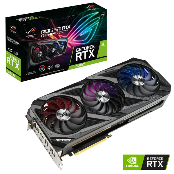 Asus GeForce RTX 3060 Ti ROG Strix OC V2 8 Gt -n&auml;yt&ouml;nohjain