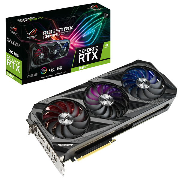 Asus GeForce RTX 3060 Ti ROG Strix OC V2 8 Gt -n&auml;yt&ouml;nohjain