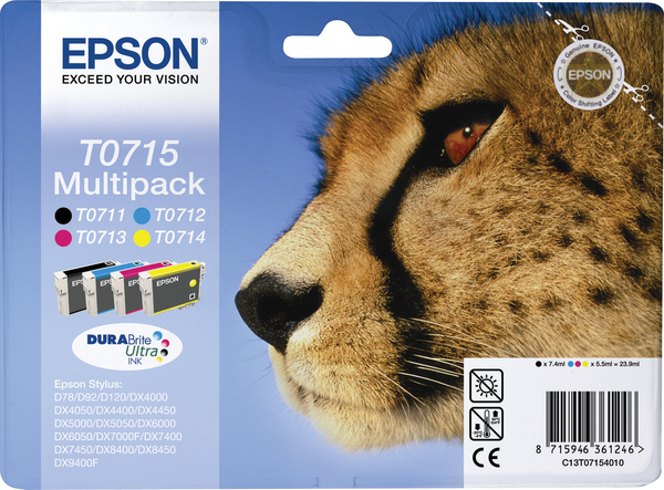 EPSON Ink T071 Multipack (4 colours) sec