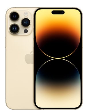 Kunnostettu iPhone 14 Pro Max 128 Gt, kulta (Hyv&auml; kunto)