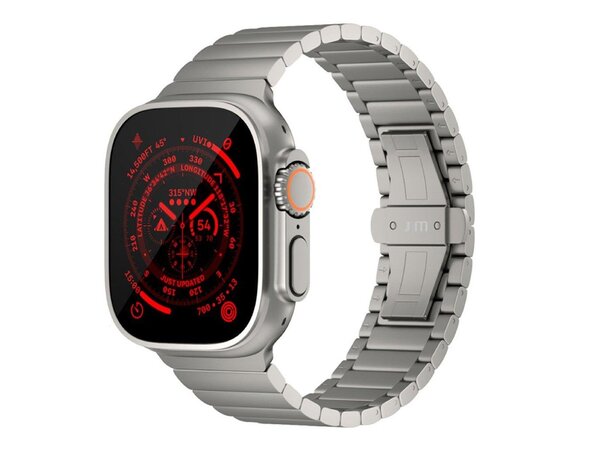 Just Mobile Titanium Watch Band for Apple Watch Ultra (1&amp;2) with DLC coating