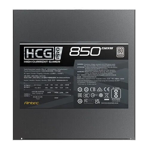 Antec HCG850 Pro P EC - power supply, 80 Plus Platinum