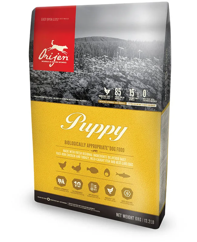 Orijen Puppy, Dry food for dogs, Grain Free, 6kg