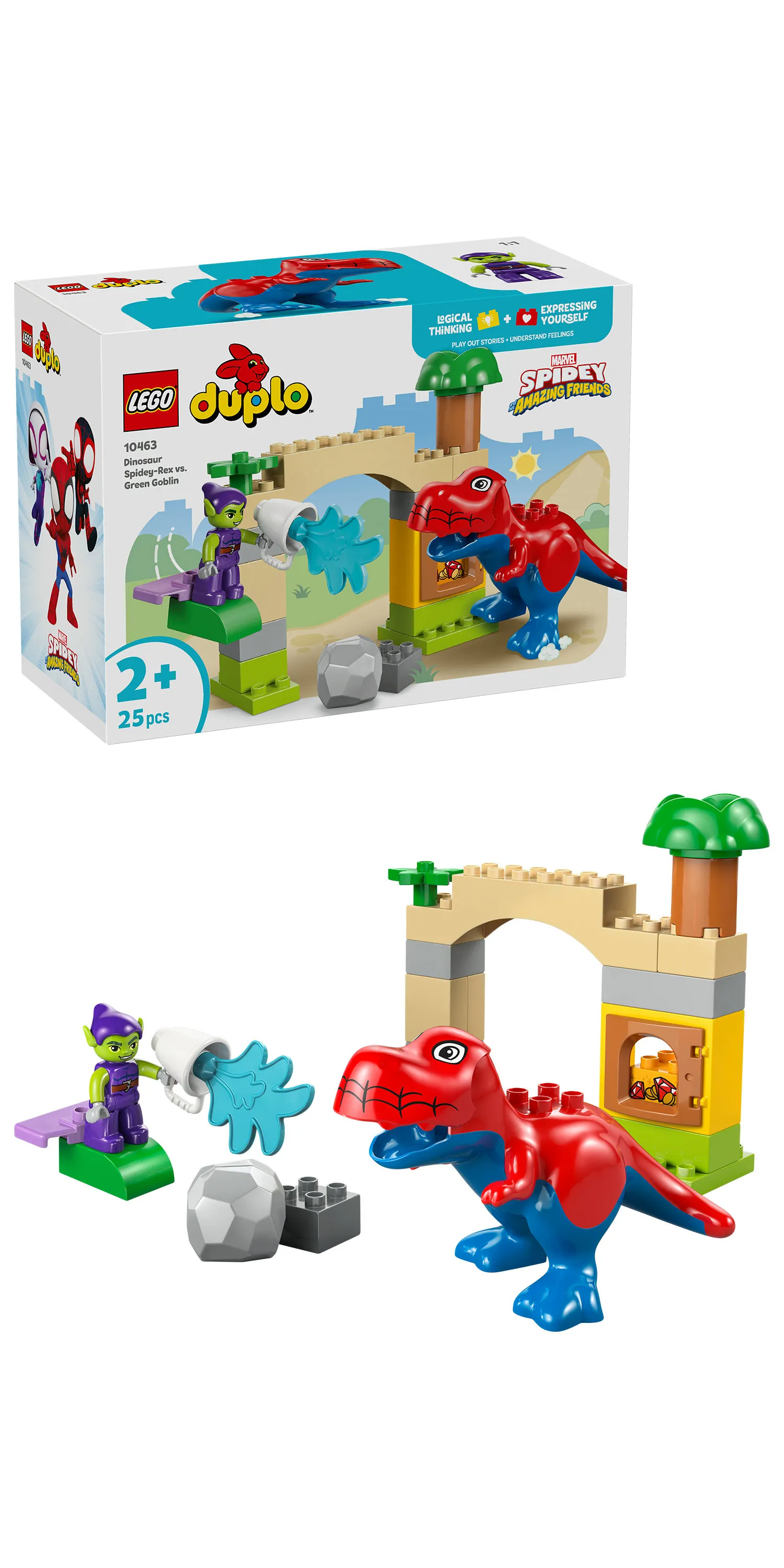 LEGO DUPLO Disney Spidey-Rex Dinosaur vs. Green Goblin 10463