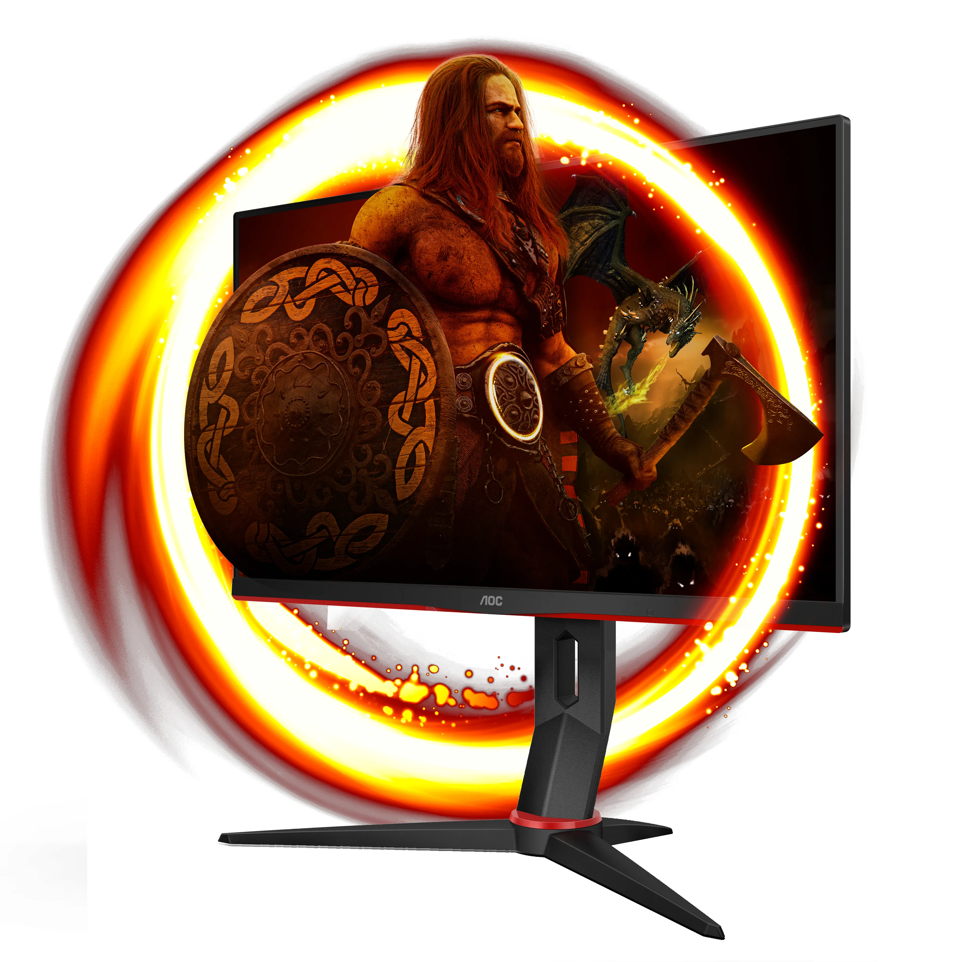 AOC 24&quot; 24G2SPU/BK, Full HD, IPS - gamingsk&auml;rm