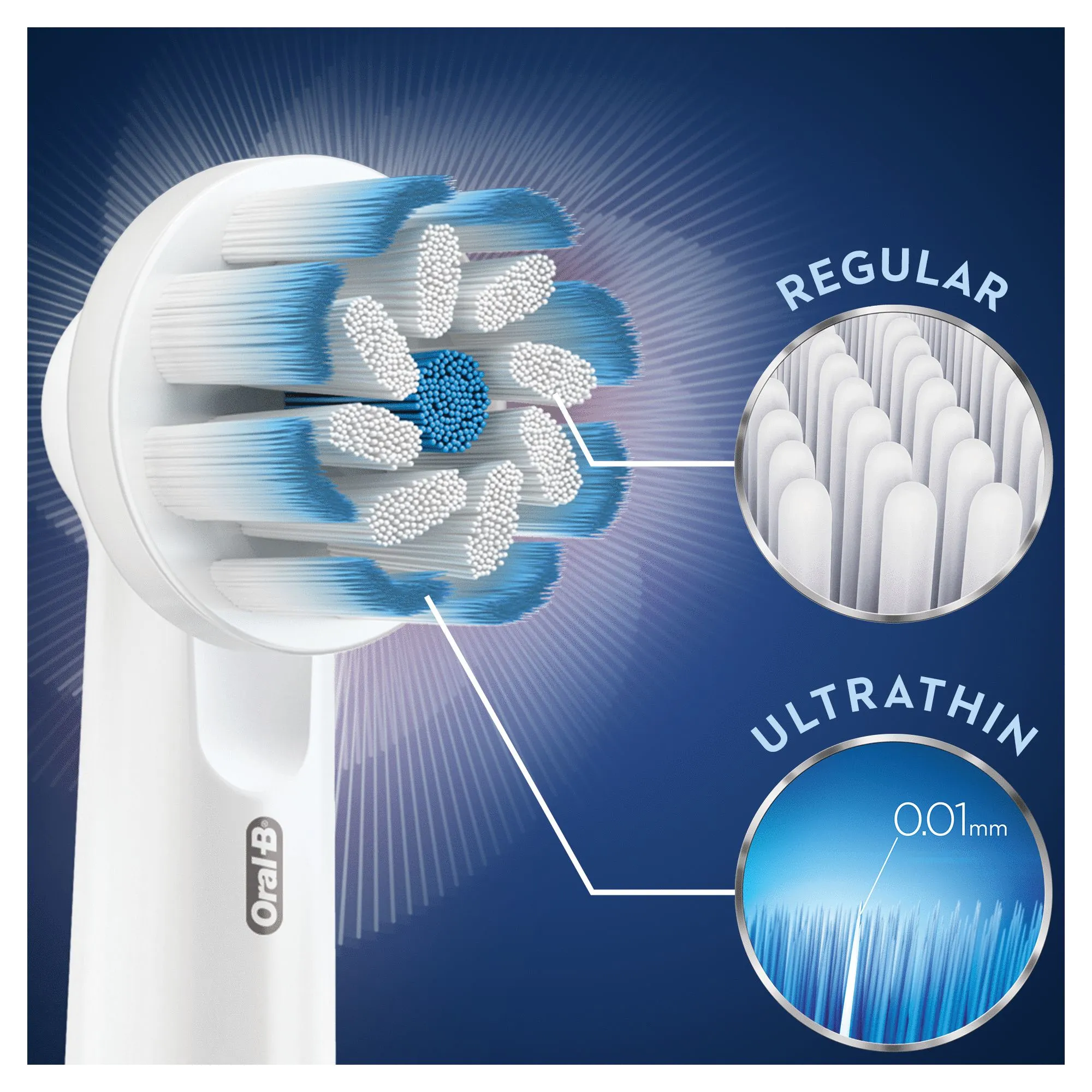 Oral-B Sensitive Clean - borsthuvud, 9 st