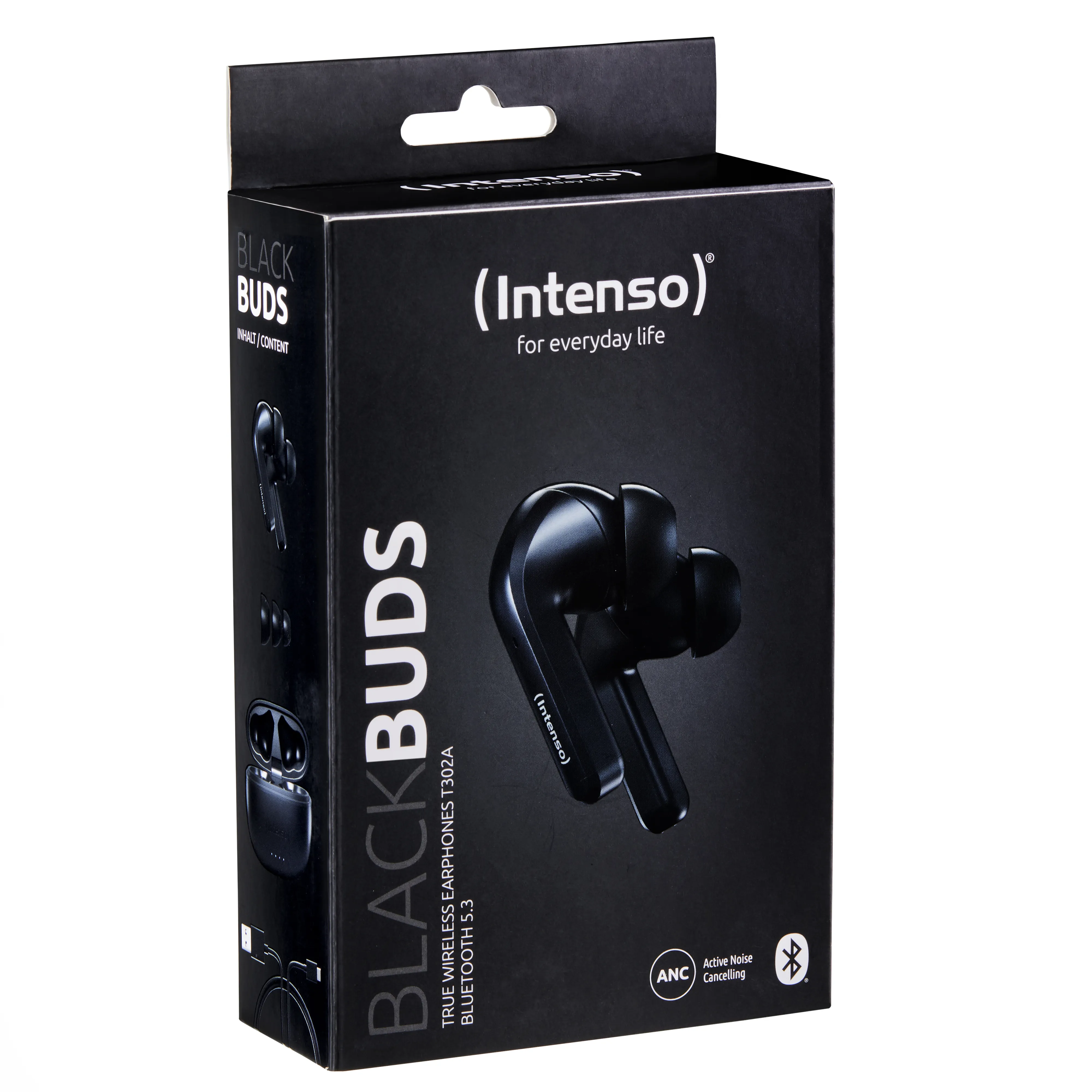 Intenso T300A (TWS) USB Typ-C Svarta - Bluetooth-h&ouml;rlurar