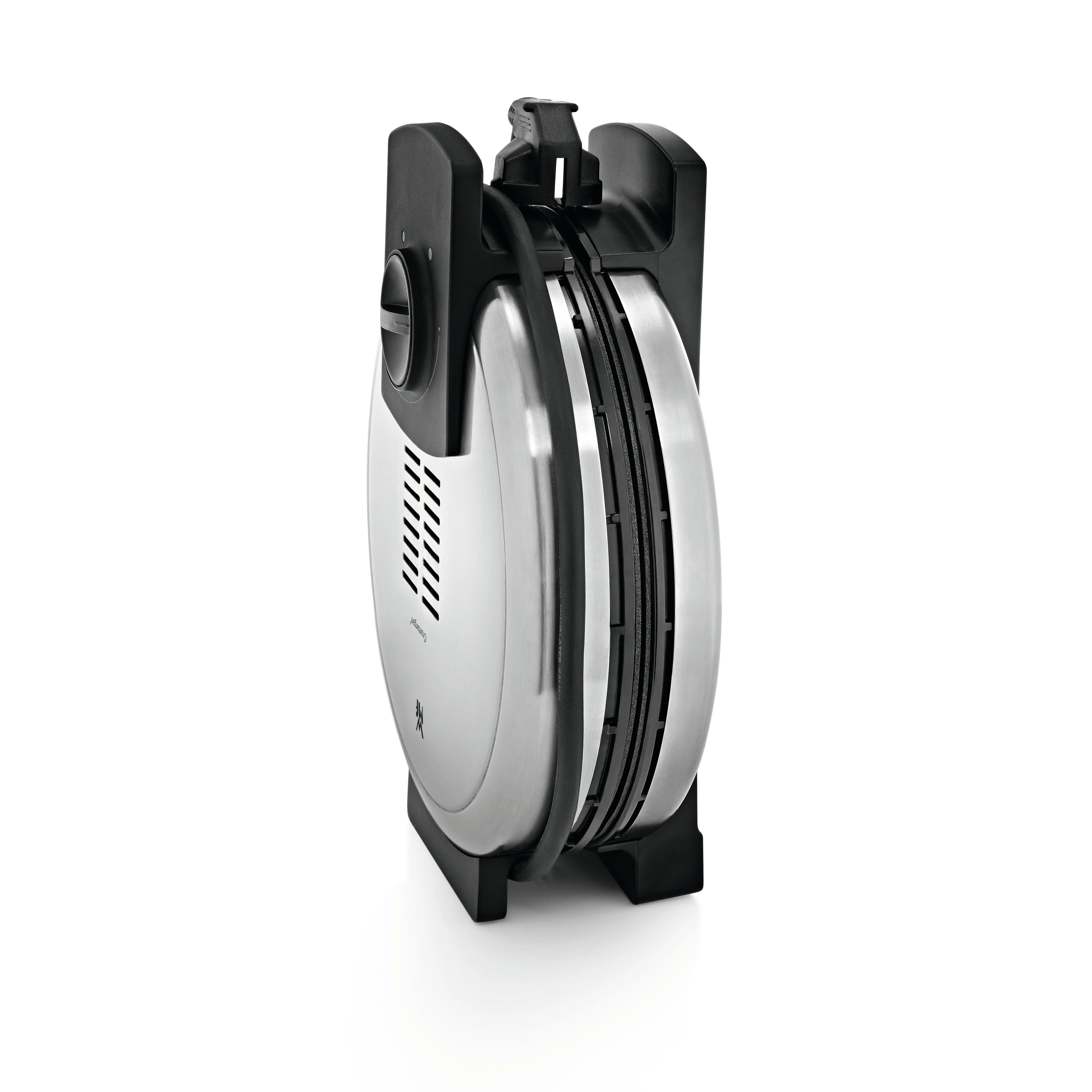 WMF Lono Waffle Maker, 5 Heart-Shaped Waffles, 900 Watt, Black/Chrome