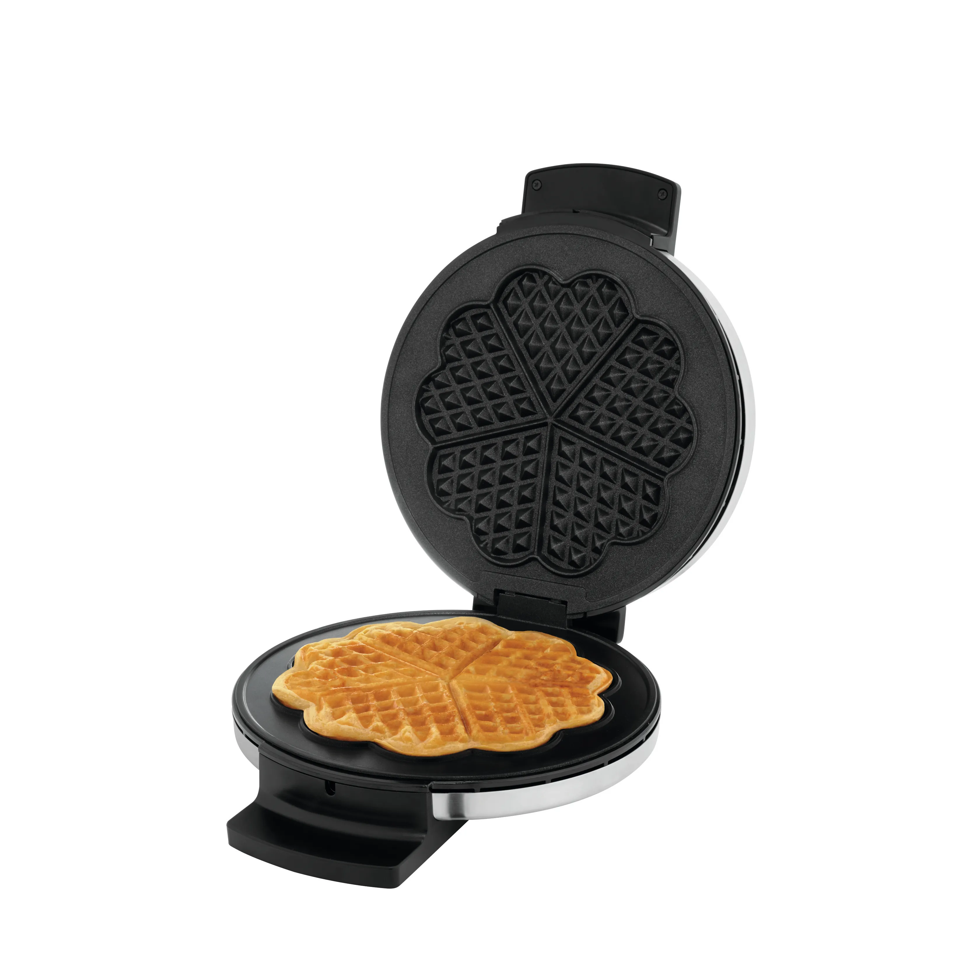 WMF Lono Waffle Maker, 5 Heart-Shaped Waffles, 900 Watt, Black/Chrome