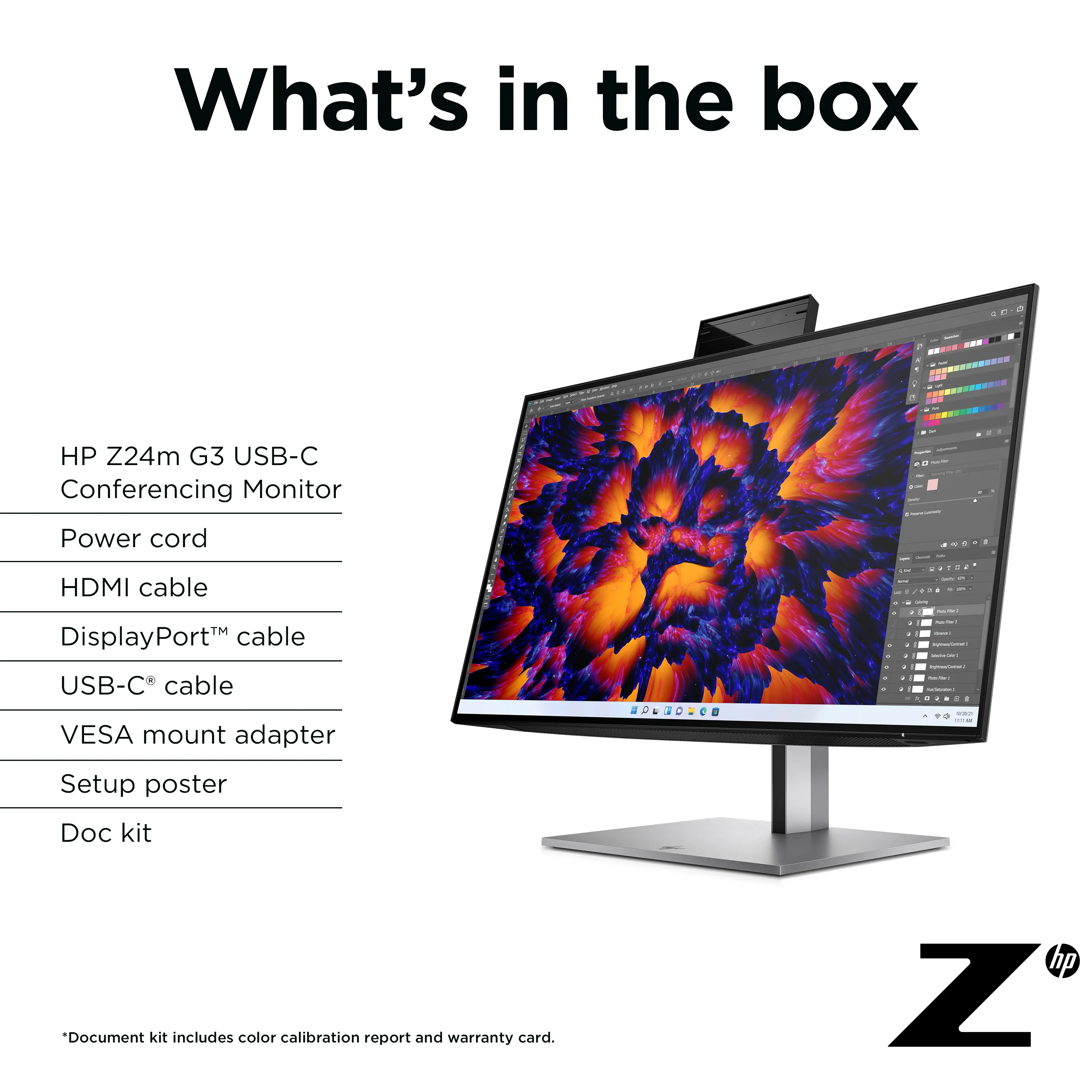 HP 24&quot; Z24m G3 QHD, USB-C, IPS - monitor