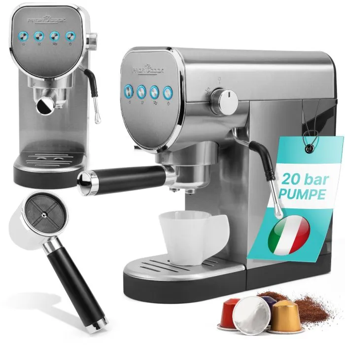 PROFICOOK PC-ES-KA 1265 Nespresso kapselmaskin, rostfritt st&aring;l