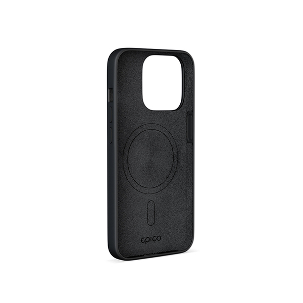 Epico Mag+ Silicone, iPhone 14 Plus -suojakuori, Musta