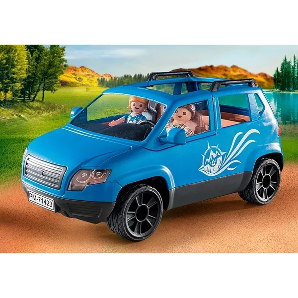 Playmobil Family Fun Caravan with car, construction toy