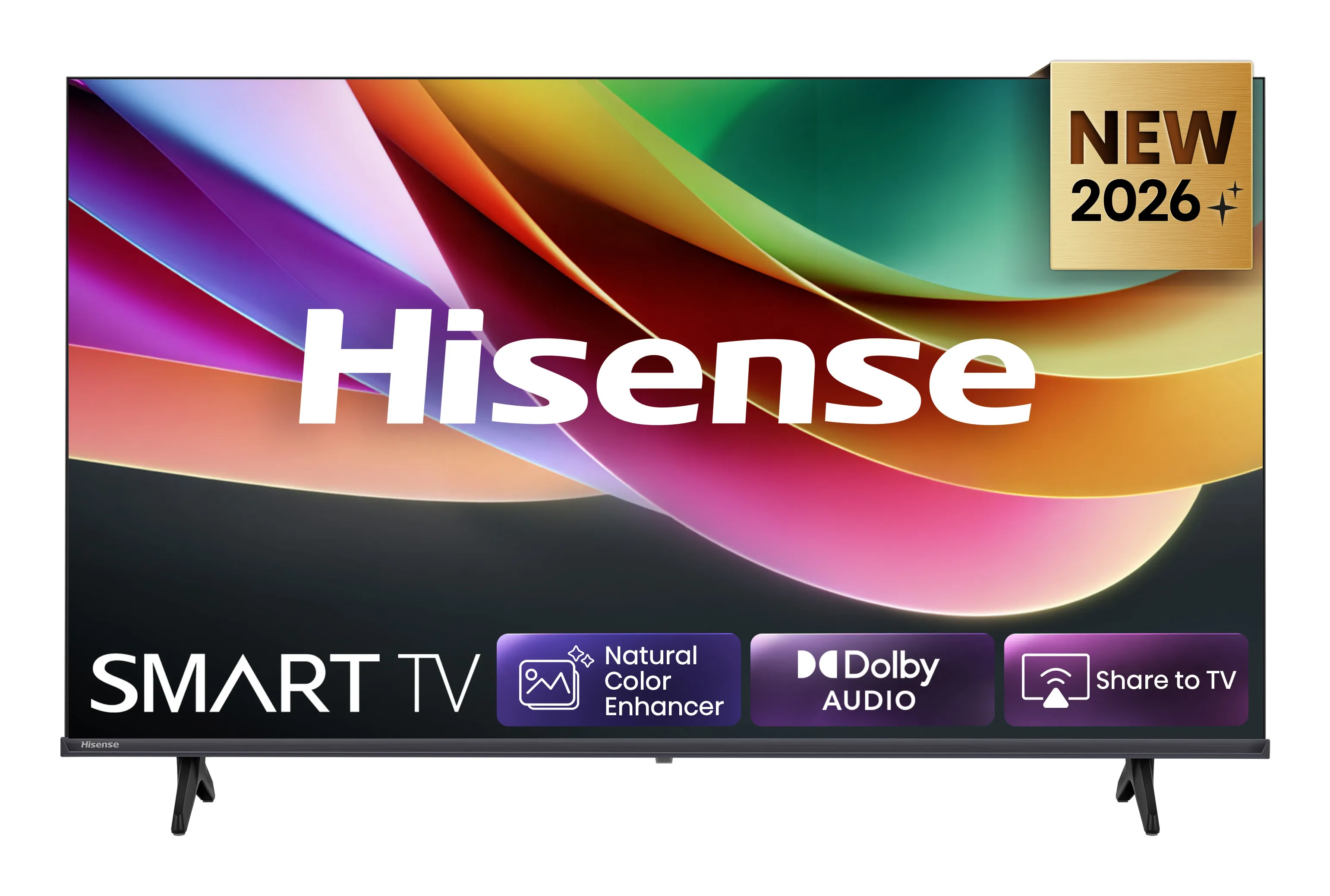 Hisense 32A4S 32" HD DLED HomeOS TV, 60 Hz, HDR10, HLG