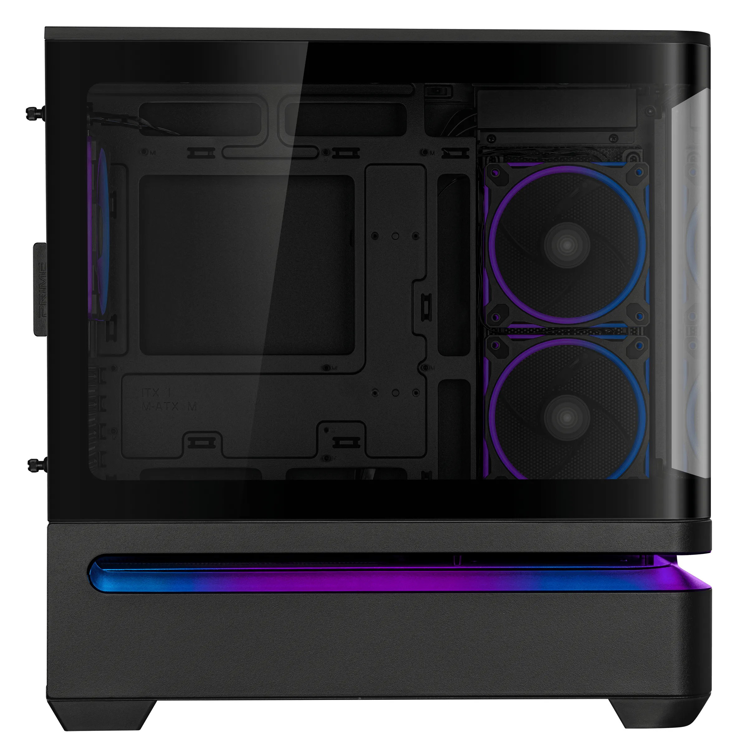 Asus Prime AP202 ARGB -miditornikotelo ikkunalla, Musta