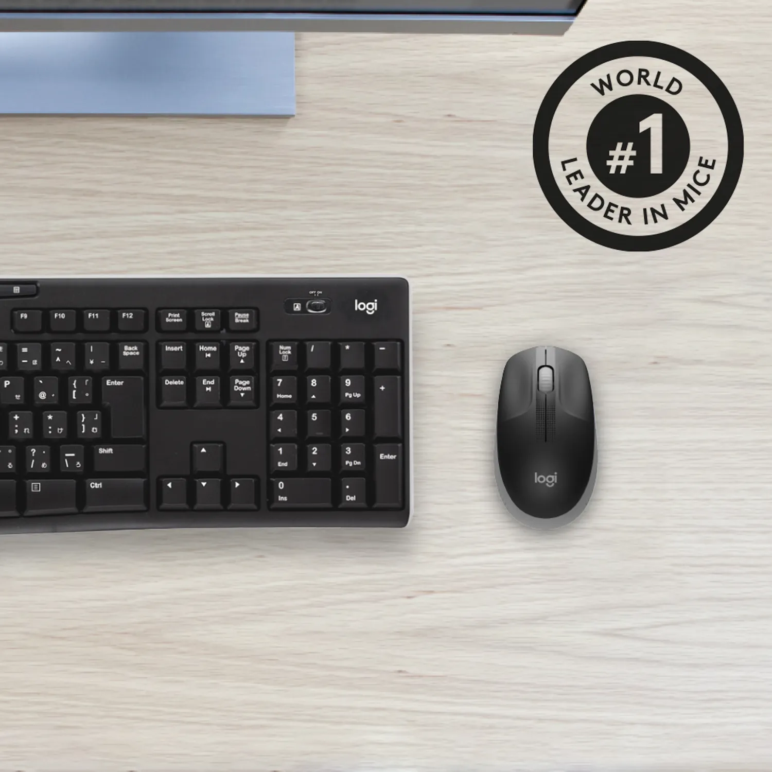 Logitech M190 - wireless mouse, Grey