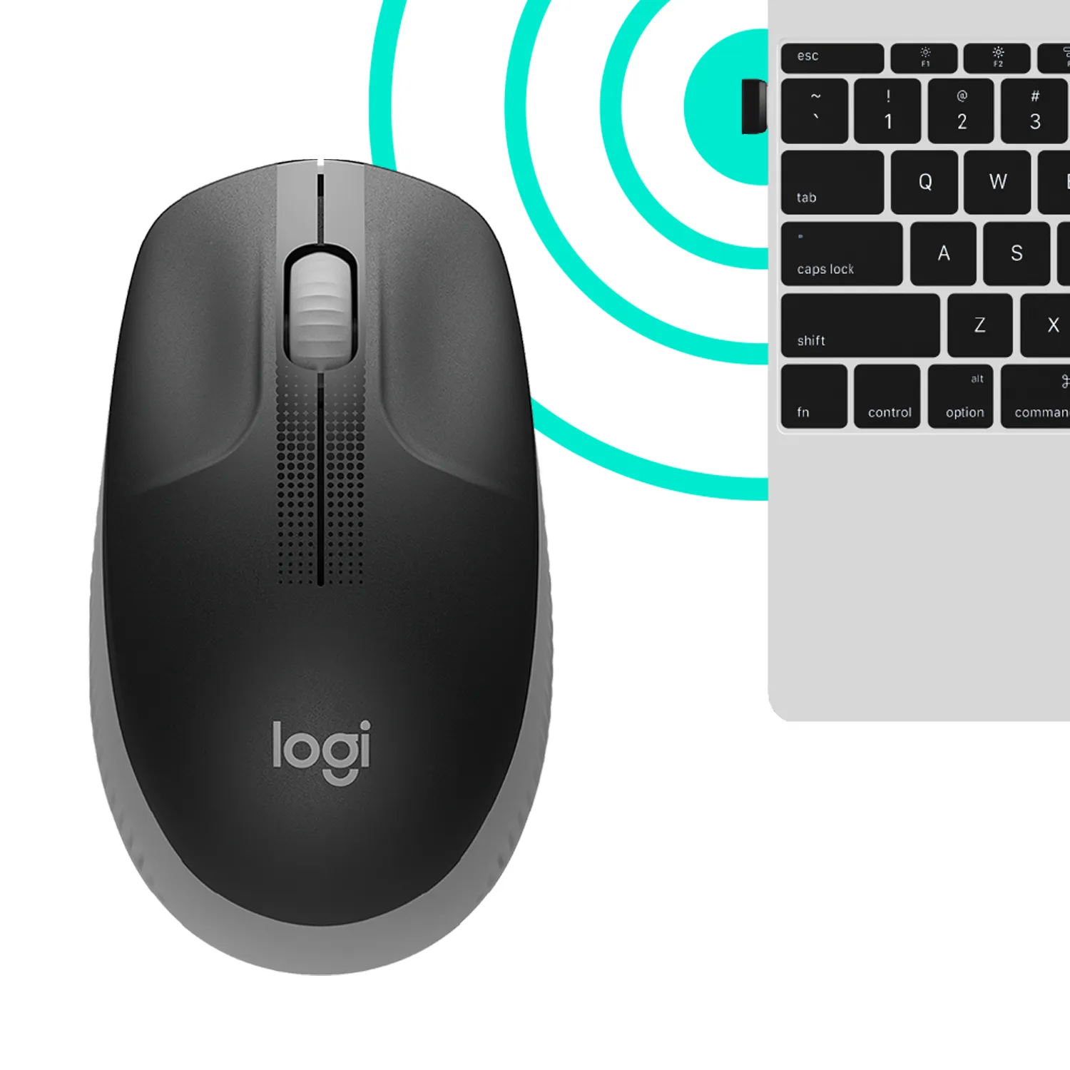 Logitech M190 - wireless mouse, Grey