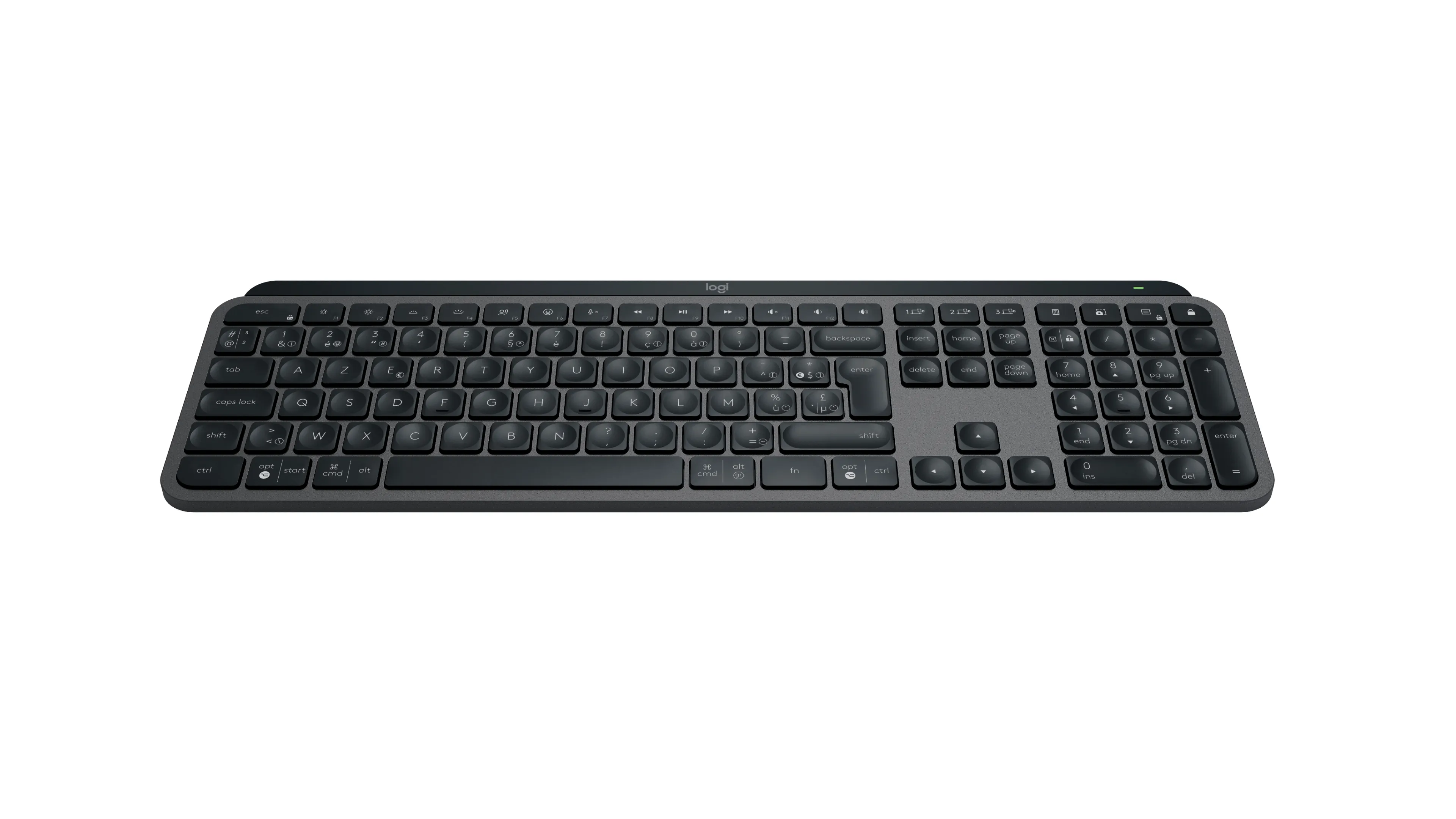 LOGITECH MX Keys S - GRAPHITE - NLB - BT - N/A - CENTRAL-419