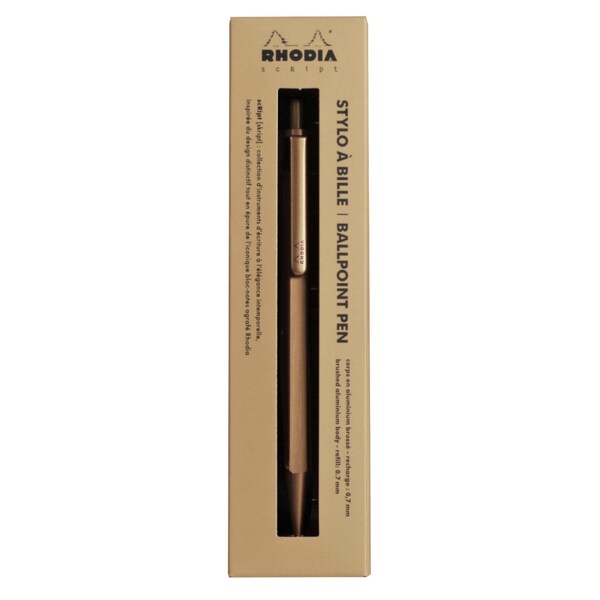 Rhodia scRipt, 0.7mm - ballpoint pen, 1 pcs, Black