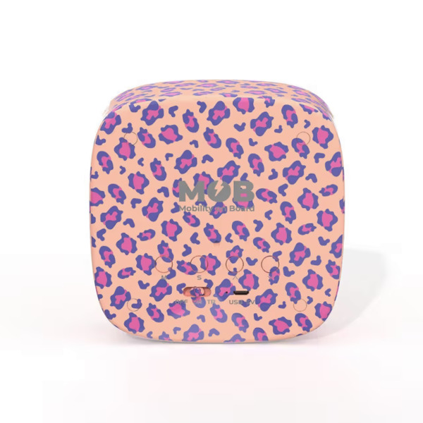 MOB Alarm Clock with Light Billy Clock Leopard Rose