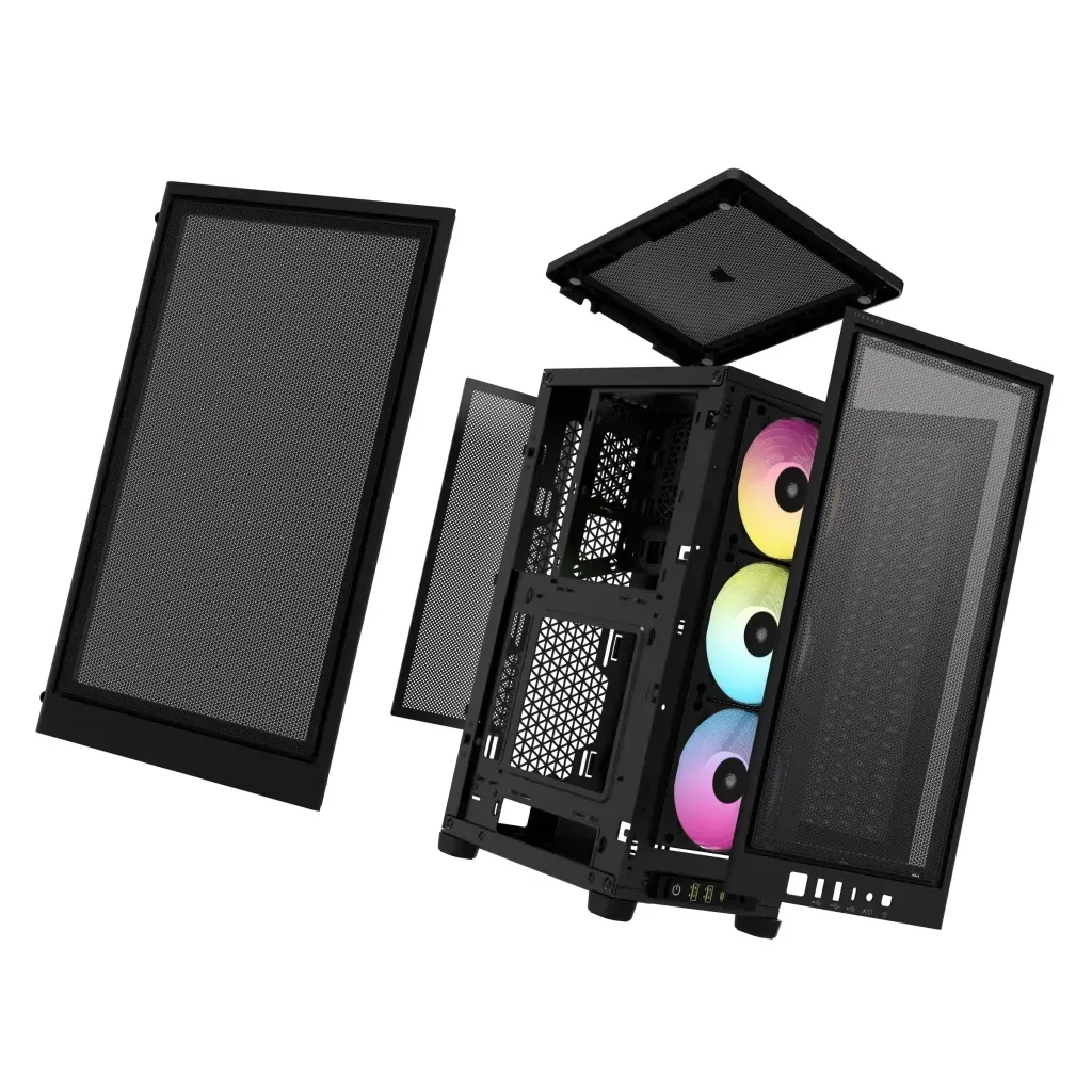 Corsair 2000D RGB AIRFLOW - Midtower chassi, Black
