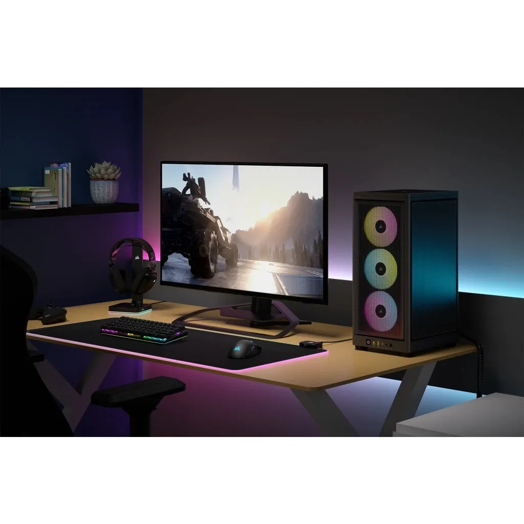 Corsair 2000D RGB AIRFLOW - Midtower chassi, Black