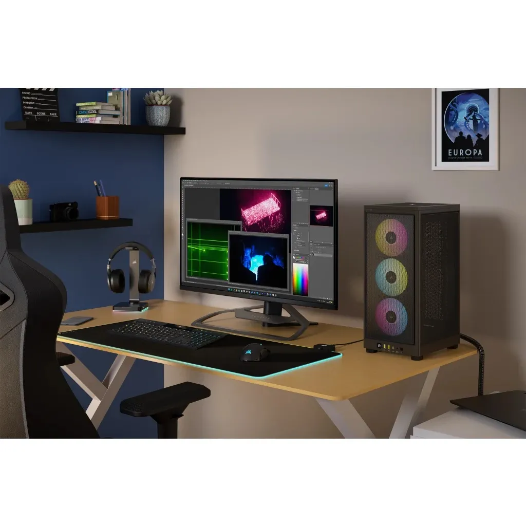 Corsair 2000D RGB AIRFLOW - Midtower chassi, Black