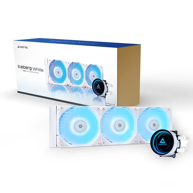 Chieftec Iceberg 360 RGB - liquid cooler, White