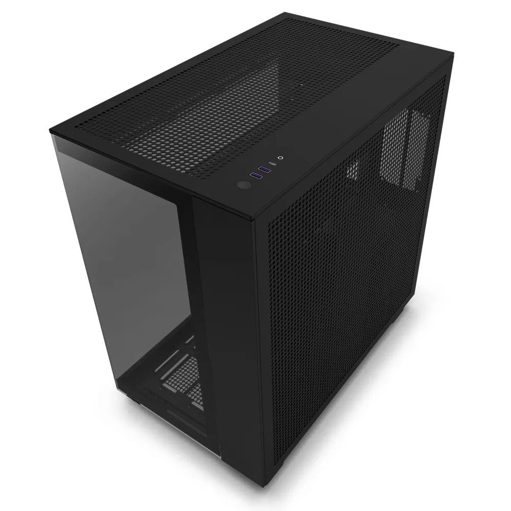 NZXT H9 All Black - miditower chassi, Svart