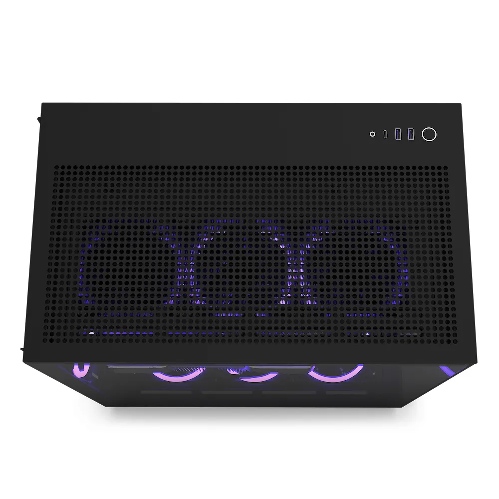 NZXT H9 All Black - miditower chassi, Svart