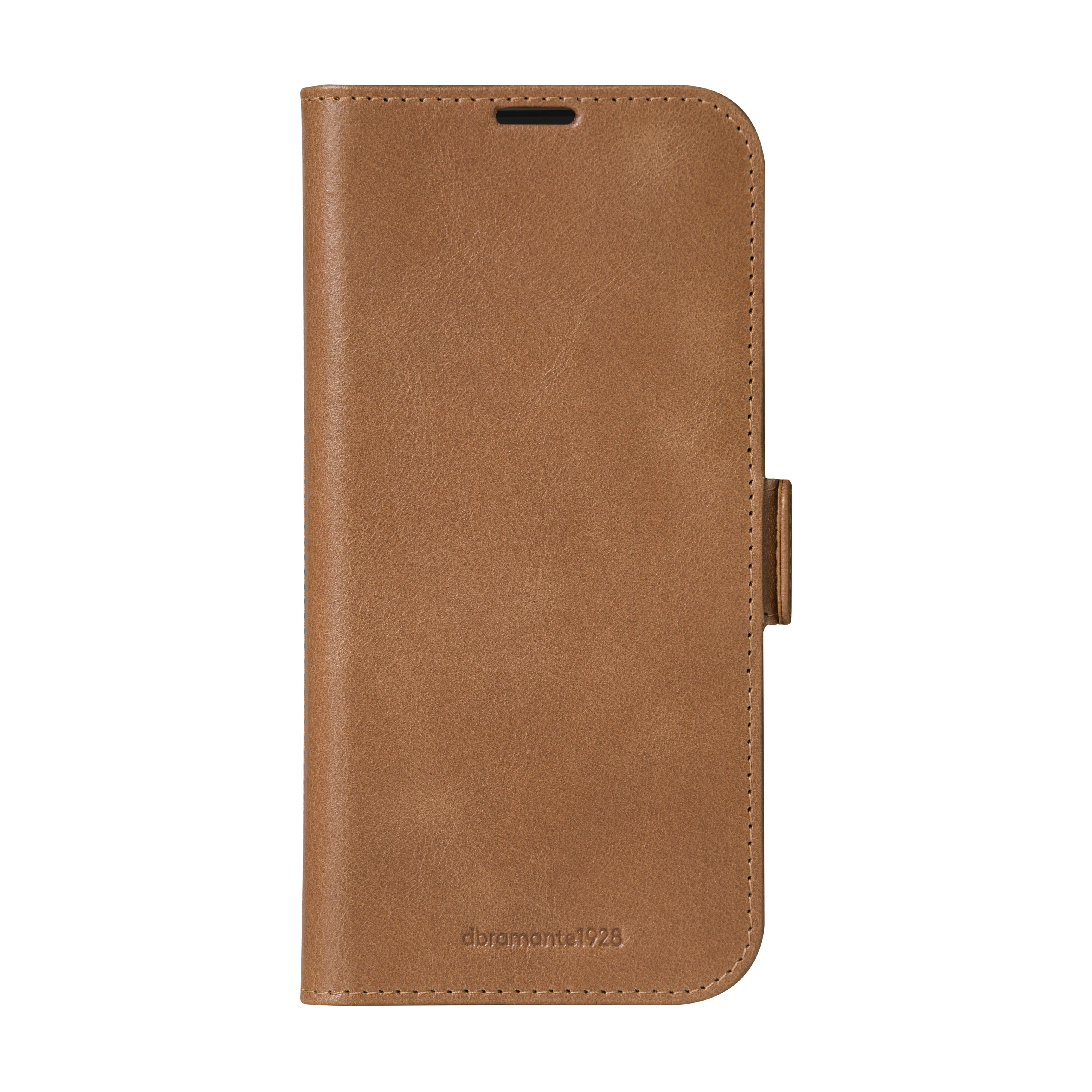 Dbramante1928 Copenhagen 3, iPhone 16 Plus - Folio Case, Tan