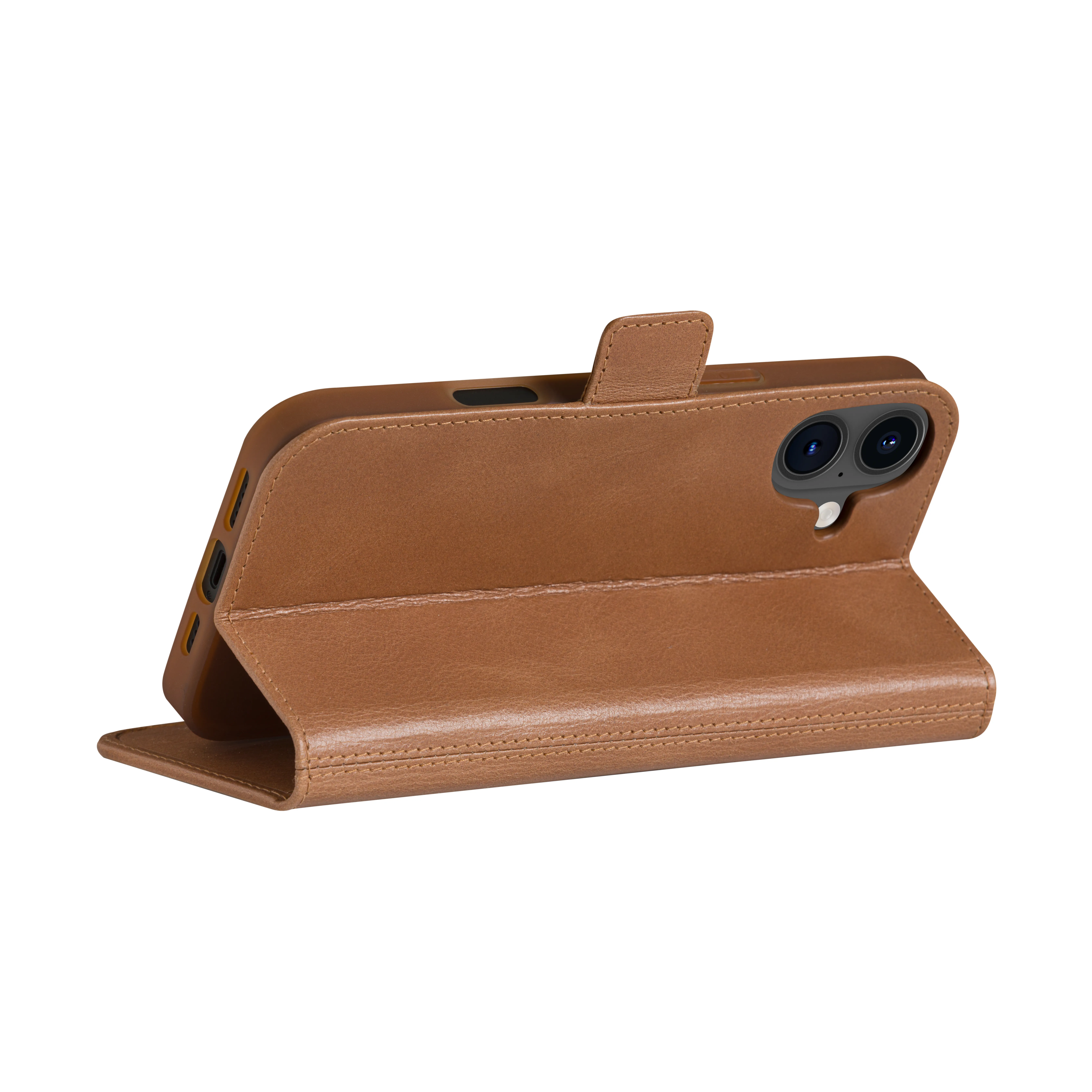 Dbramante1928 Copenhagen 3, iPhone 16 Plus - Folio Case, Tan