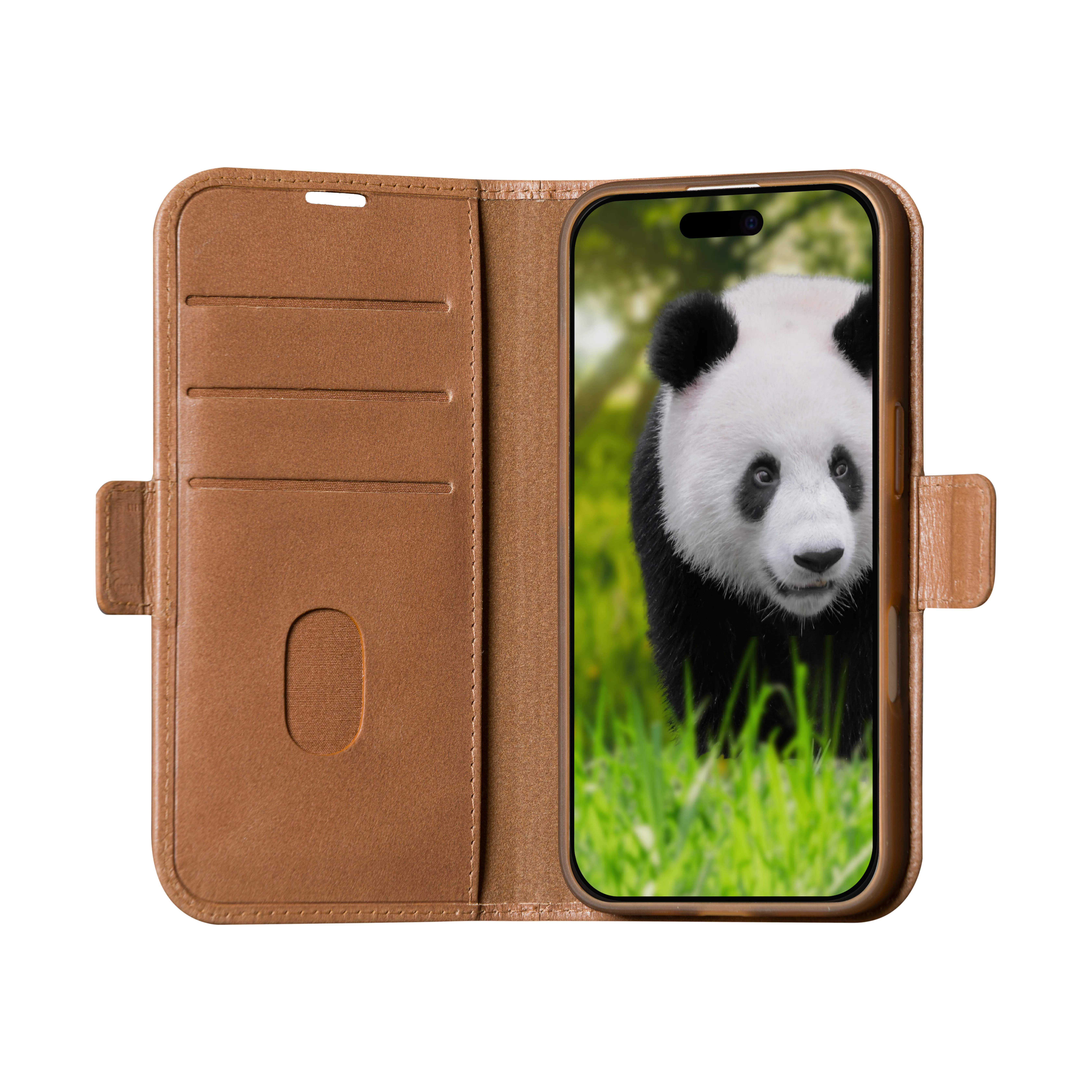 Dbramante1928 Copenhagen 3, iPhone 16 Plus - Folio Case, Tan