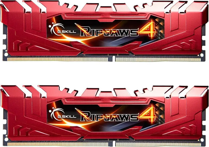 G.Skill DDR4 8GB 2666 Kit Red F4-2666C15D-8GRR - Ripjaws 4