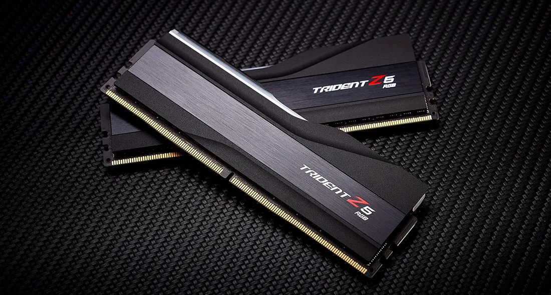 G.Skill DDR5 - 64GB - 6800 - CL - 34 (2x 32 GB) dual kit, RAM (black, F5-6800J3445G32GX2-TZ5RK, Trident Z5 RGB, INTEL XMP)