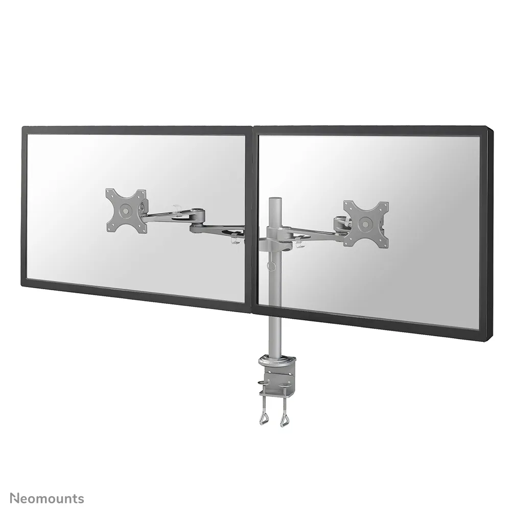 Neomounts by Newstar Fat screen desk mount -monitor arm, silver, 10"-27", 6kg