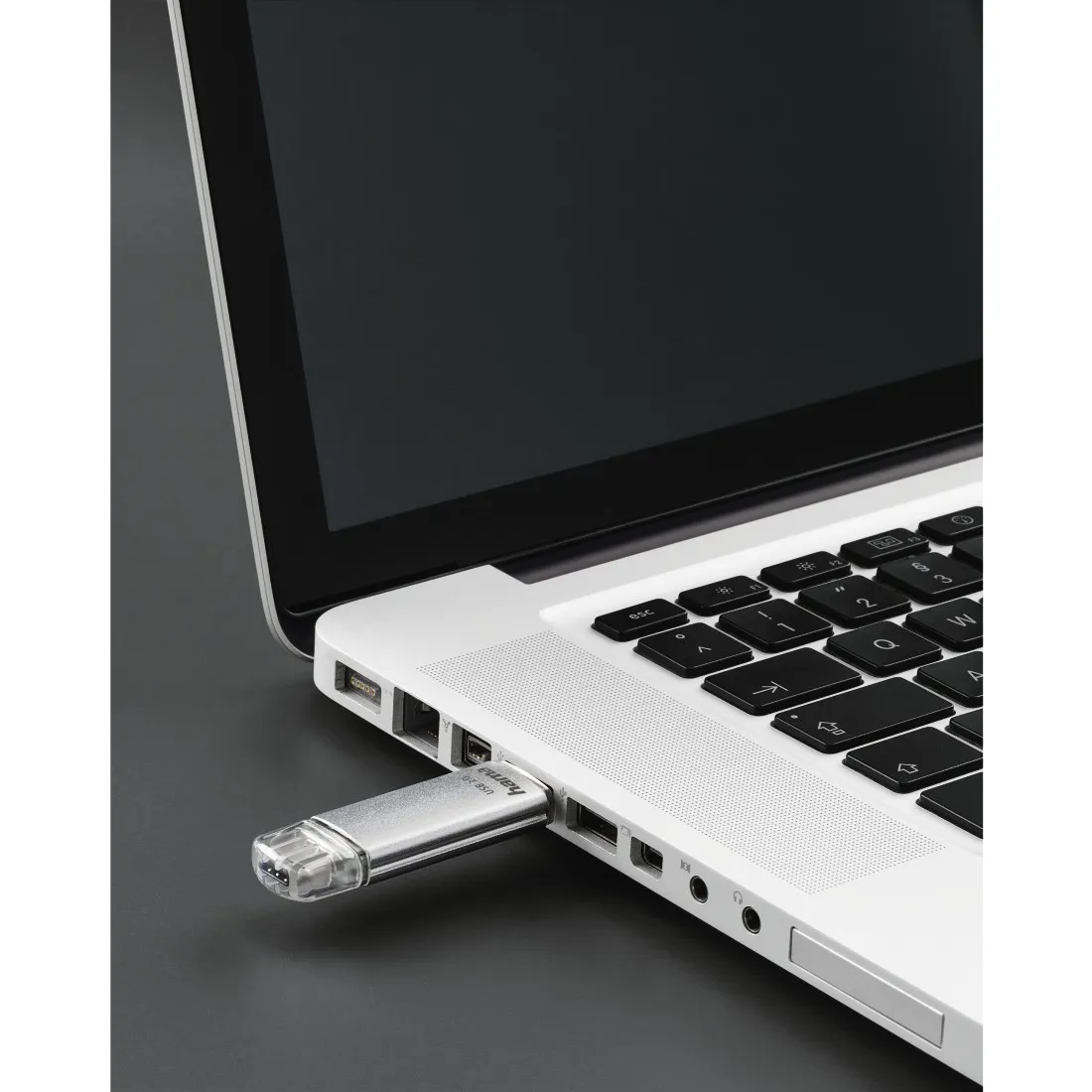 Hama C-Laeta USB 3.2 Gen 1 32 Gt -muistitikku, hopea