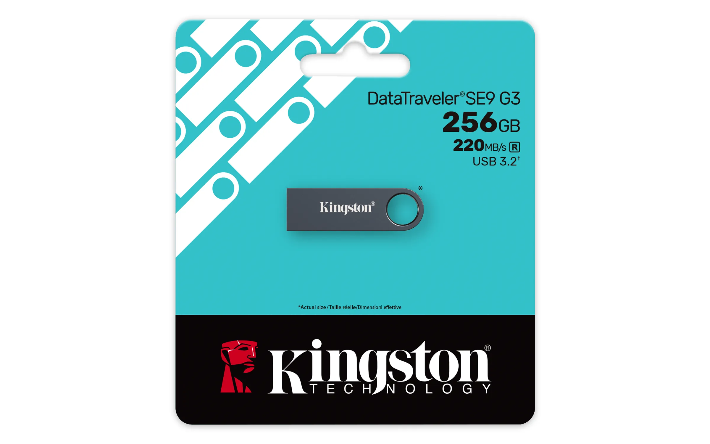 Kingston DataTraveler SE9 G3 USB 3.2 Gen 1 256GB memory stick, Dark Nickel